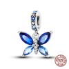 100% Copper Blue Ocean Animal Glow Butterfly Crab Charm Beads Fit Pandachoriginal Bracelets Luxury Diy Jewelry