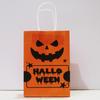 Halloween Cartoon Kraft Paper Trick-or-Treat Gift Bags for Snacks and Candy - In Stock