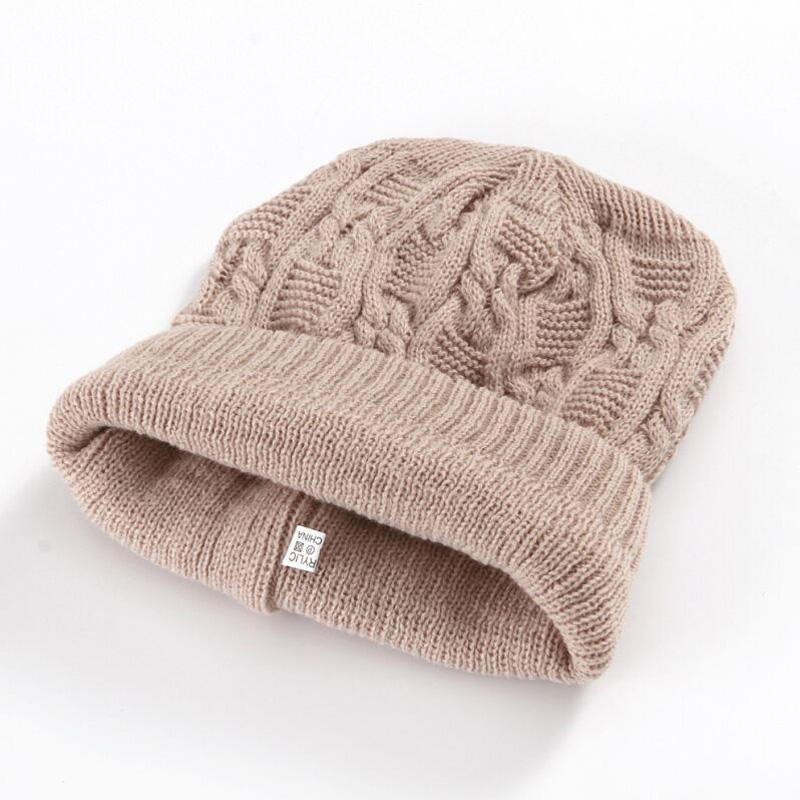 Verkaufen wie heiße Kuchen Mode Caps Warme Herbst Winter Gestrickte Hüte Für Frauen Streifen Doppel-deck Skullies männer Beanies 6 farben