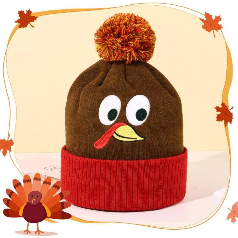 Bestickte Truthahn Thanksgiving Truthahn Mützen Perfekt für Feiertagspartys