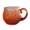 Mok van hars met oceanthema Handgemaakte koffie-theemok Kleurrijk verloop Kunsthandwerk Kop Uniek cadeau voor thuis- en kantoorgebruik