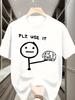 Funny Style Plz Use It Print T Shirt Unisex Unisex Short Sleeve Funny Crew Neck Cotton Humor Daily Casual Tee