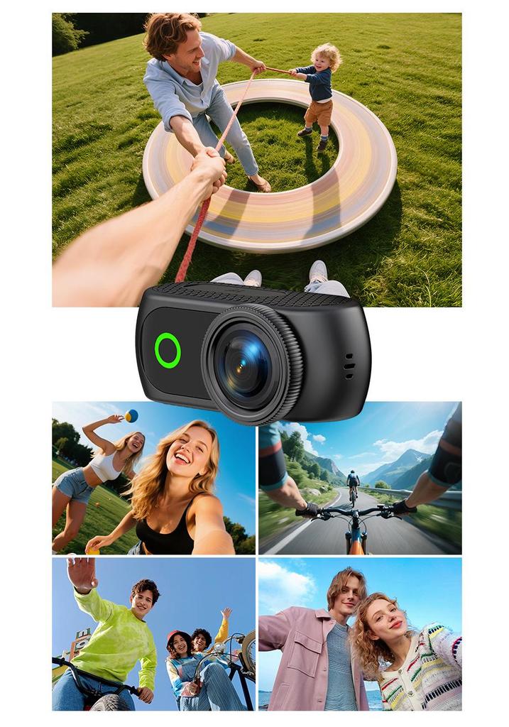 New Anti-Shake Sports Camera: WiFi Thumb Cam with Magnetic Mount for Outdoor Cycling