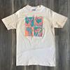 Vintage 1990s North Carolina Zoo Run Men's Size M Light Peach Beige Unisex T-Shirt