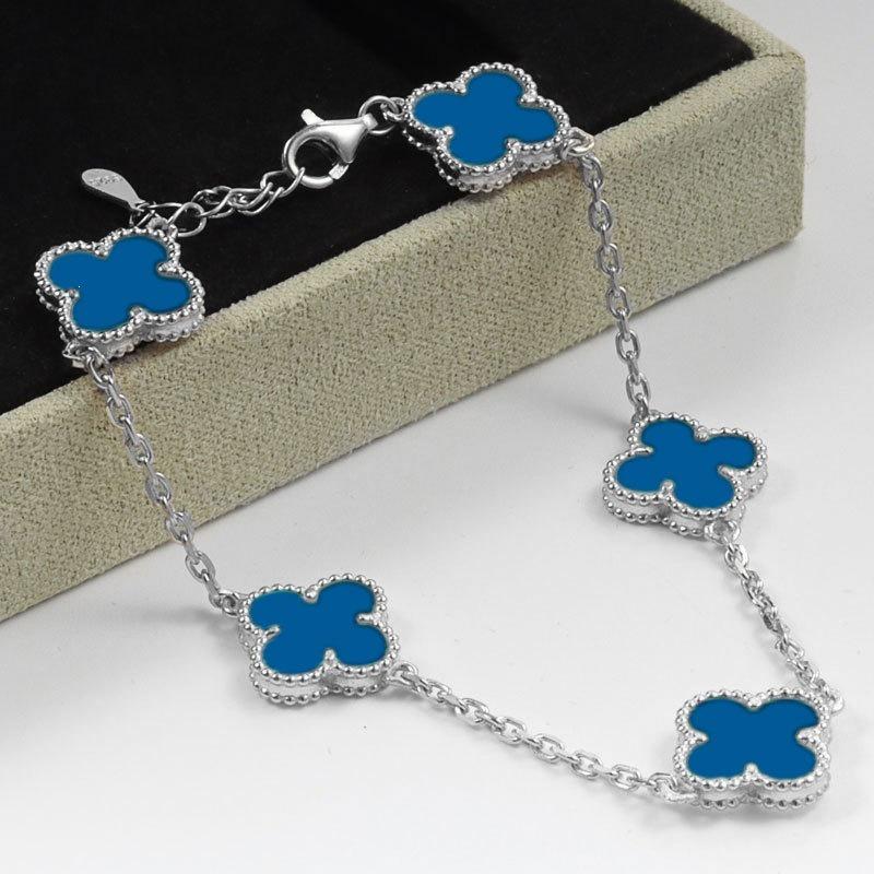 Dames Armband met Klavertje Vier – 18K Verguld met Dubbelzijdige Parelmoer, Elegant Hoogwaardig Accessoire, Chic en Geluksontwerp.
