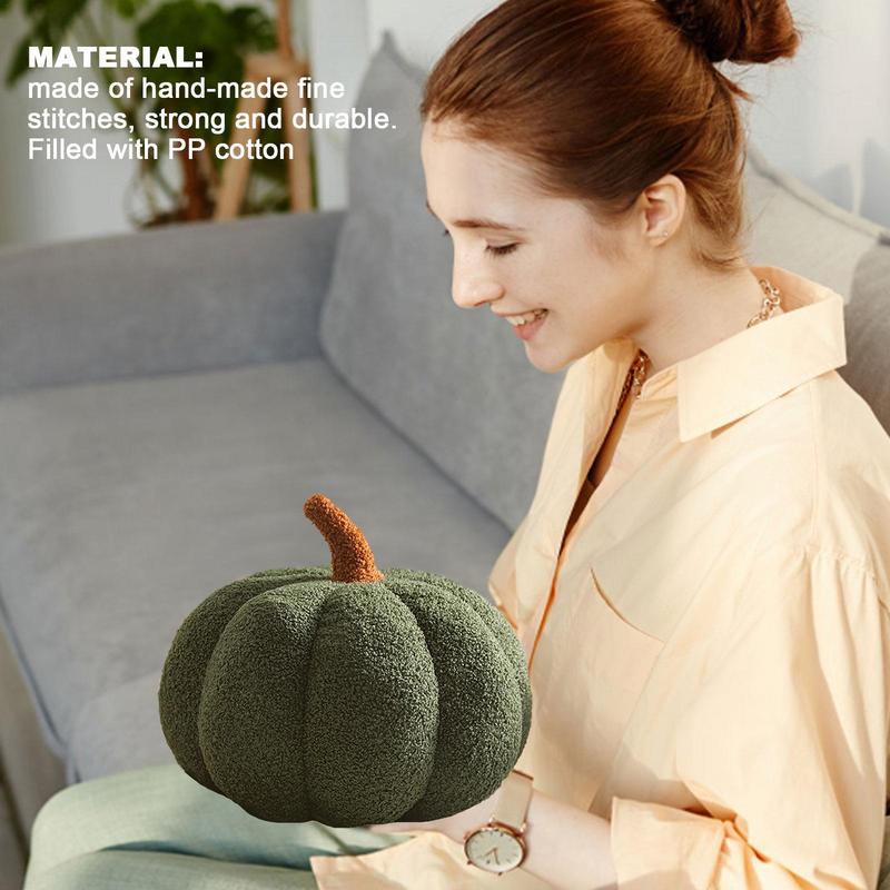Pumpkin Plush Pillow Creative Special-shaped Sofa Cushion Pumpkin Throw Pillow Halloween Decoration Ornaments for Kids Gifts