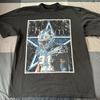 Vintage Dallas Cowboys L-es Méret Fekete Futball NFL Sport Unisex Póló