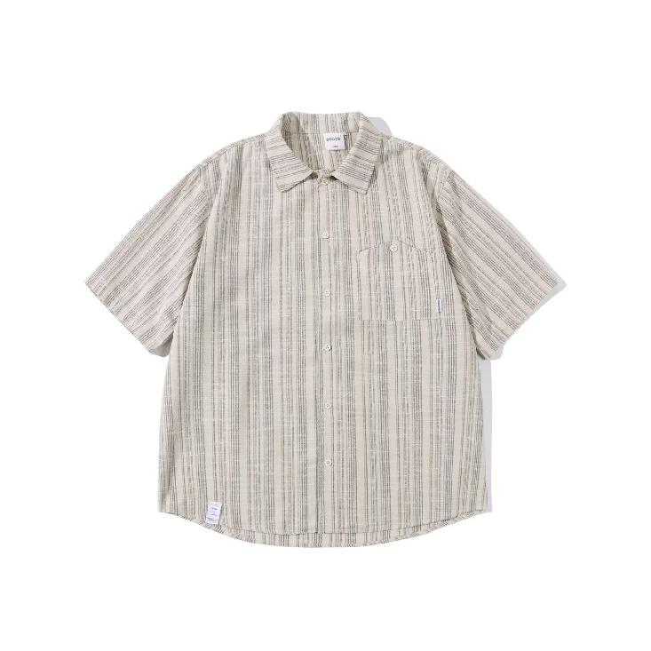 Summer Clothing Men'S Retro Casual Shirt Student Loose Niche Design Fun New Men'S Top For Outdoor Wear