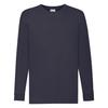 Fruit Of The Loom Childrens/Kids Valueweight Plain Long-Sleeved T-Shirt