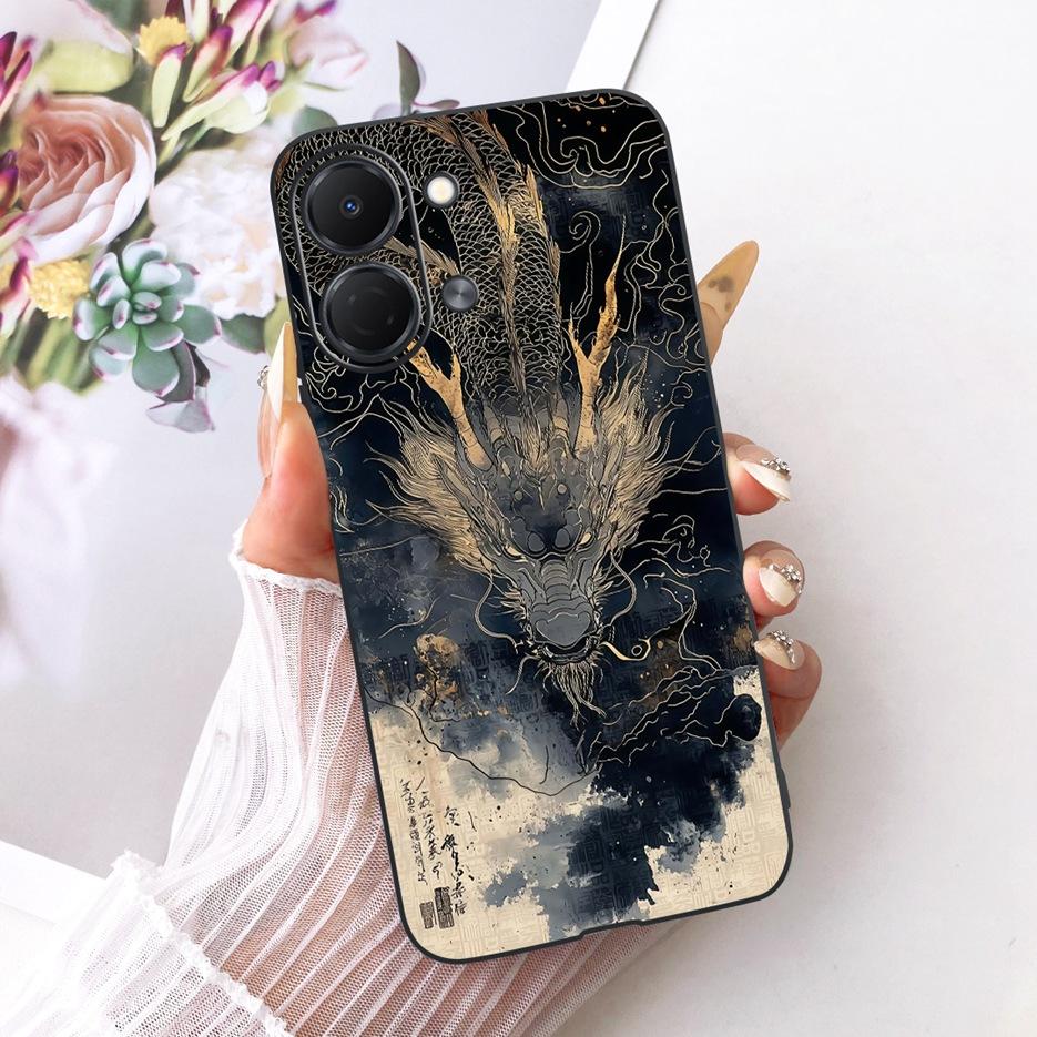 Pour Tecno Spark Go 3 Coque KN3 Housse Peinte Papillon de Luxe Coque de Téléphone Souple en TPU Pour Tecno Spark Go 3 SparkGo3 Coque Arrière Fundas