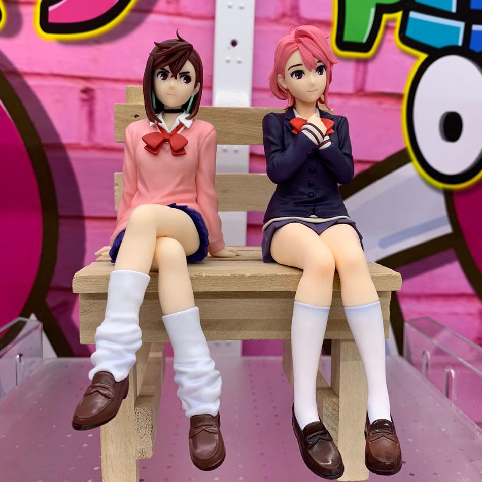 Anime Dandadan Ayase Momo Shiratori Aira Sitting Posture S.H.Figuarts Transformed Assembly PVC Model Toy Action Figures Gift
