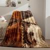1pc Blanket, Decorated with Animal Fur Patchwork, Printed Throw Blanket, Shawl Blanket, Cuddle Blanket, Comfortable And Soft Plush Blanket, Warm And L