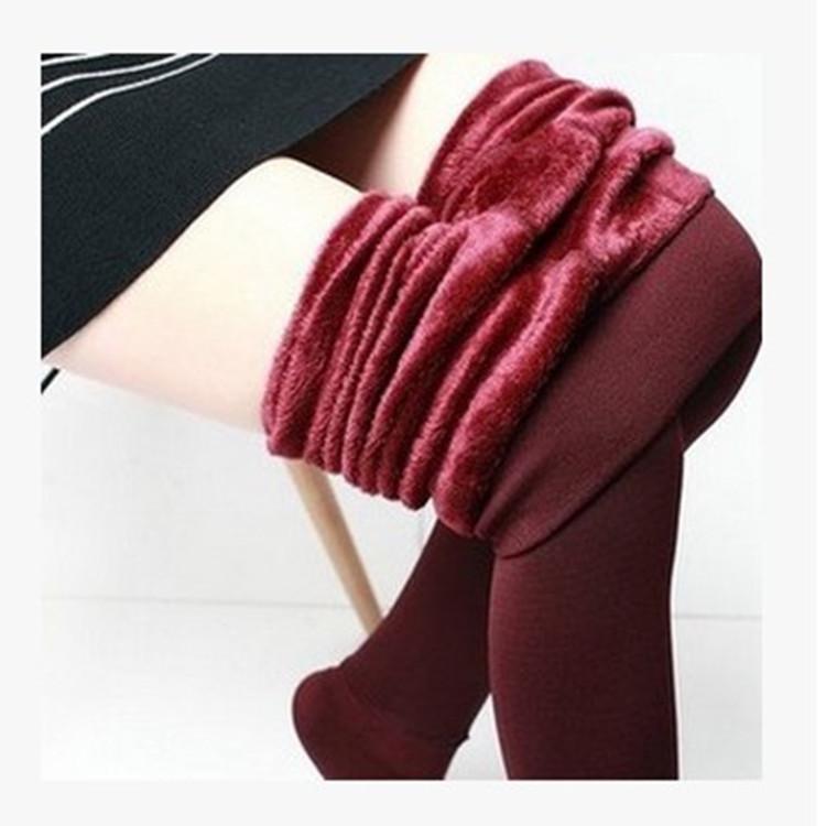 Fashion Brushed Stretch Fleece Lined Thick Tights Warm Winter Pants Warm Leggings