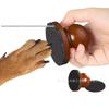 Detachable Wooden Pet Nail Grinding Board - Round Dog Foot Scraper & Grinder
