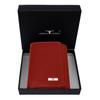 Travis Red Leather Wallet for Men