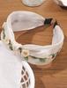 Floral Embroidery Headbands For Women Girls Wide Head Bands For Women'S Hair Cute Spring Flower Printed Hairband