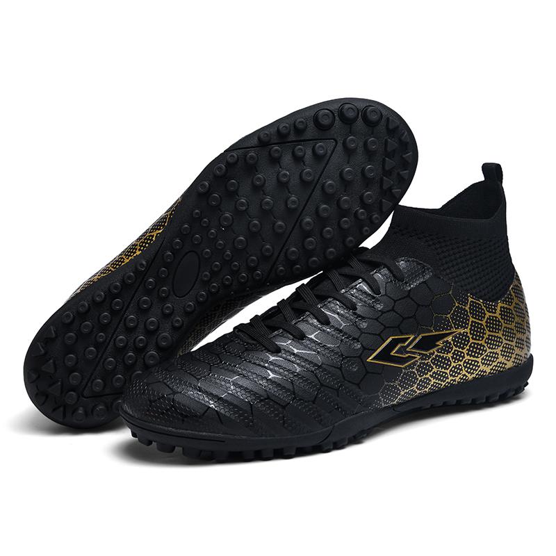 Unisex Hohe Elastische Sockenmündung Fußballschuhe Outdoor Stollen Sport Fußballstiefel Große Größe Jugend Sport Kinder Fußballschuhe