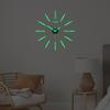 Wall Clock Glow In The Dark Self-adhesive Adjustable DIY Luminous Wall Sticking Acrylic Clock Decal Home Decor