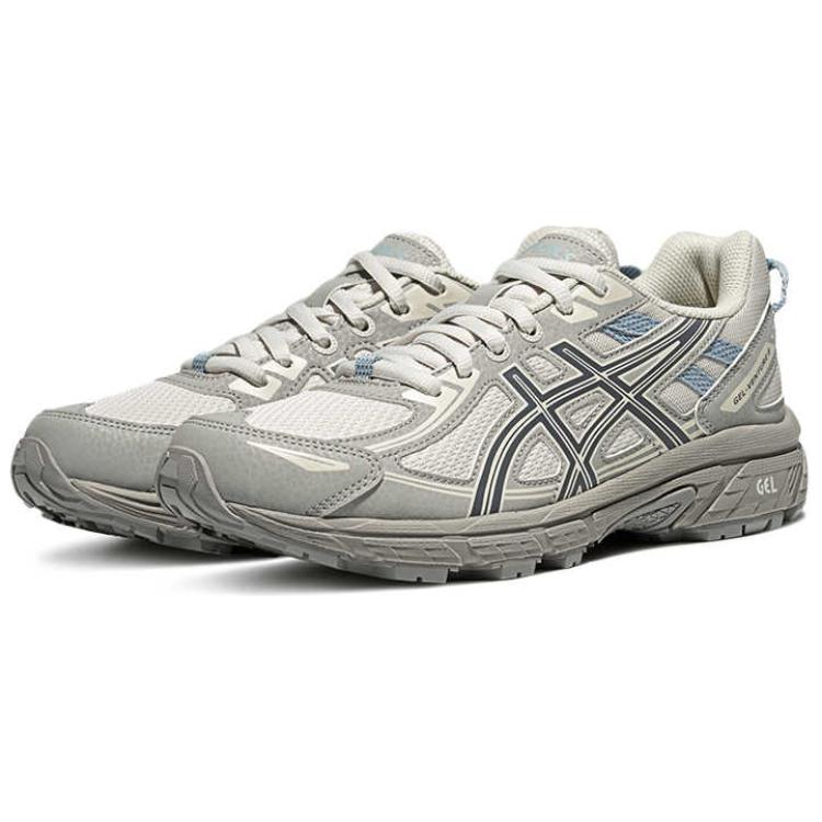 Asics Gel Venture 6 Odolné proti oděru Nízké boty na trailový běh Ležérní běžecké boty Dámské Šedé Bílé Tenisky 1012B359-022