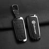Leder Auto Zinklegierung Schlüsselanhänger Hülle Fernbedienung Schale Für Volkswagen VW Passat 3C CC B6 B7 B7L R36 Maogotan B5 Schlüsselanhänger Zubehör