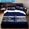 Dallas Cowboys  3PCS Bedding Set 2D Printing (Includes 1 Duvet Cover + 2 Pillowcases Coreless), Bedroom decor,Fan Gift