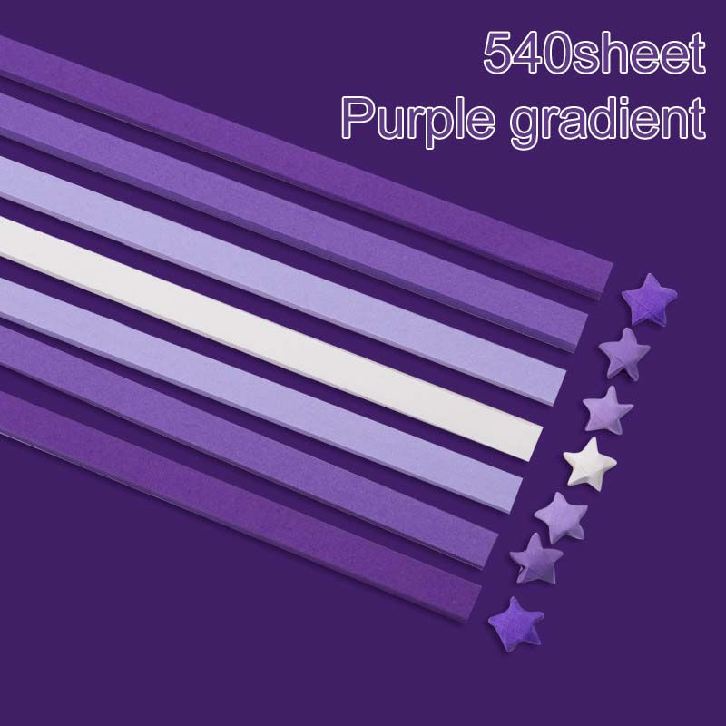 540Sheets Colorful Star Strip Folding Paper Office Cultural Supplies Student Handmade Diy Pentagram Decoration Handicrafts Tmz