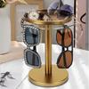 Rotating Sunglass Organizer Eye Glass Display Stand 360 Degree Rotation With Tray Jewelry Storage Organizer Detachable Home