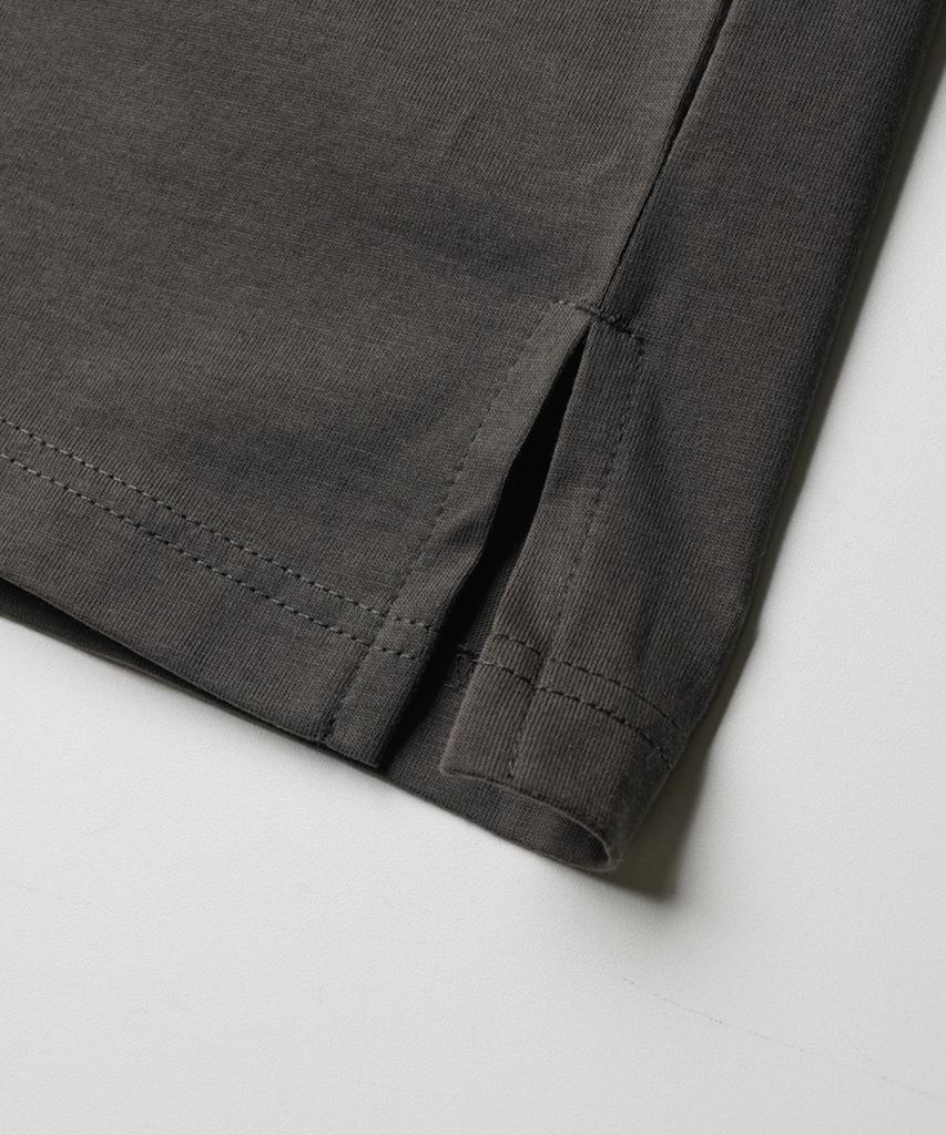 JEMUT Weekend Silket Standard Short Sleeve T-Shirt Dark Grey Oyst2617