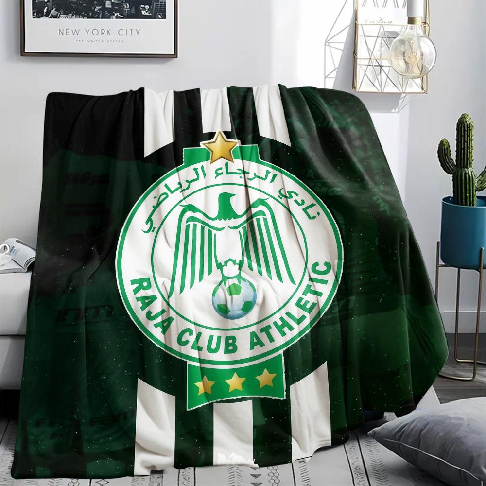Raja Club Athletic,pattern Flannel Blanket, High Quality Comfortable for All Seasons, Home Decor, Warmth and Comfort, Perfect for Gifts.