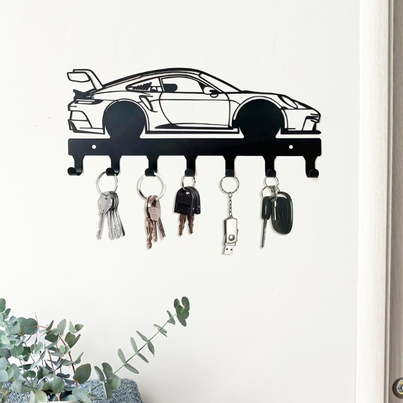Metal Keychain Wall Hanger with Various Color Option Key Holder Small Key Organizers for Personalizes Home Decoration