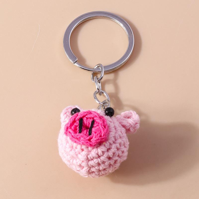 Lovely Handmade Bee Keychain Animal Key Ring Pendants for Women Girls Handbag Decor DIY Kid's Jewelry Gifts