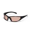 New Y2K Silver Sunglasses Unisex Retro Oval Sun Glasses UV400 Protection for Outdoor Cycling Driving Casual Wear