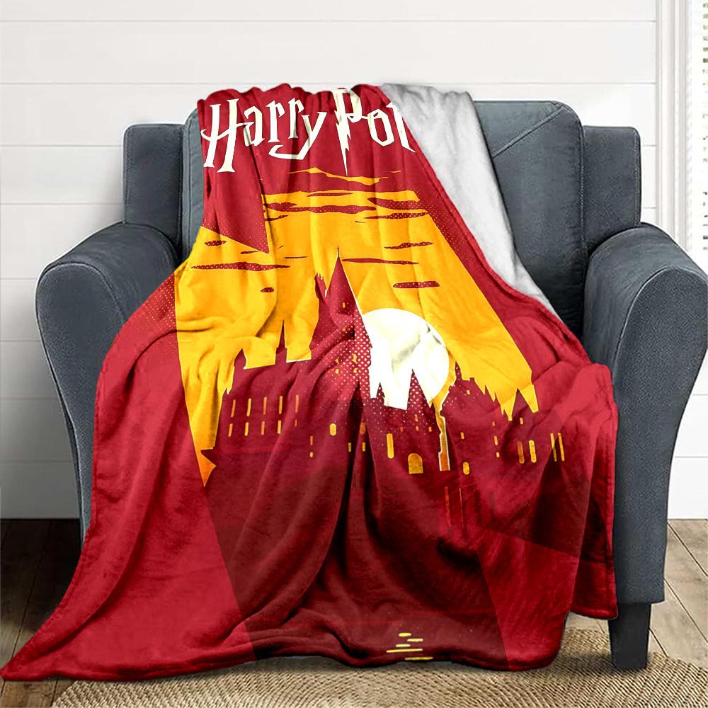 1pc Harry Potter Soft Skin-Friendly Flannel Blanket with Digital Printing, Various Sizes Available for Family, Friends, Birthday