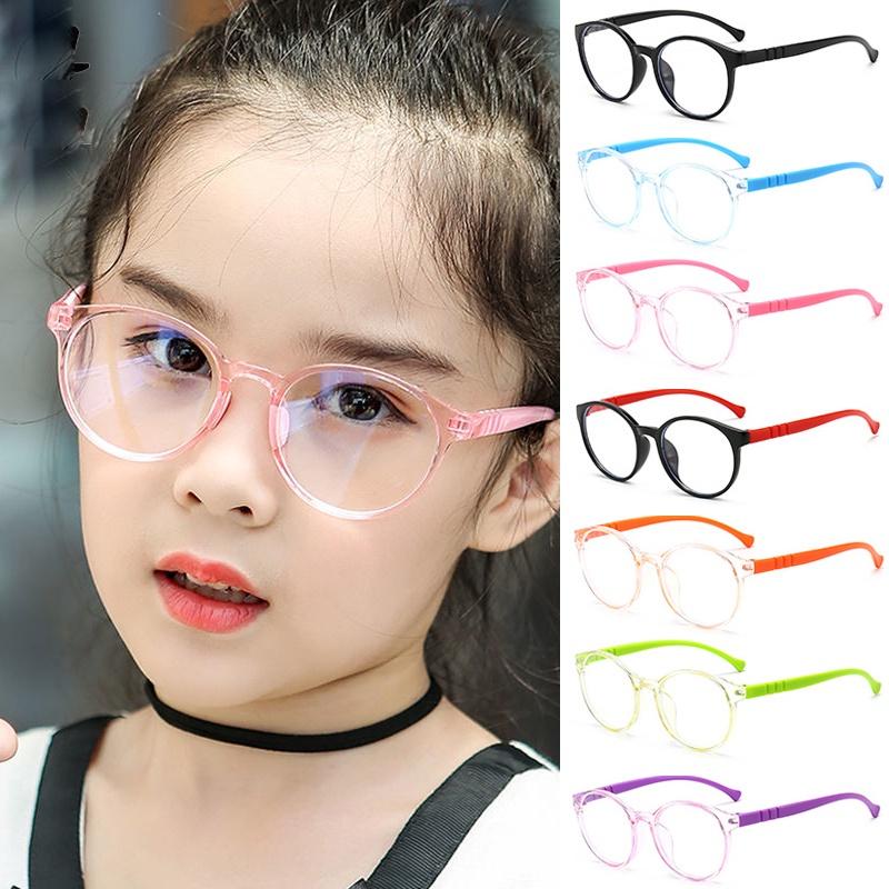 Kids Anti Blue Light Glasses Anti Radiation Eyewear Replaceable Lens for Children Protection Against Digital Screens
