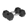 Cast Iron Rubber-Coated Dumbbells Hex 2X4Kg Rebel Hexagonal Set 8Kg Solid