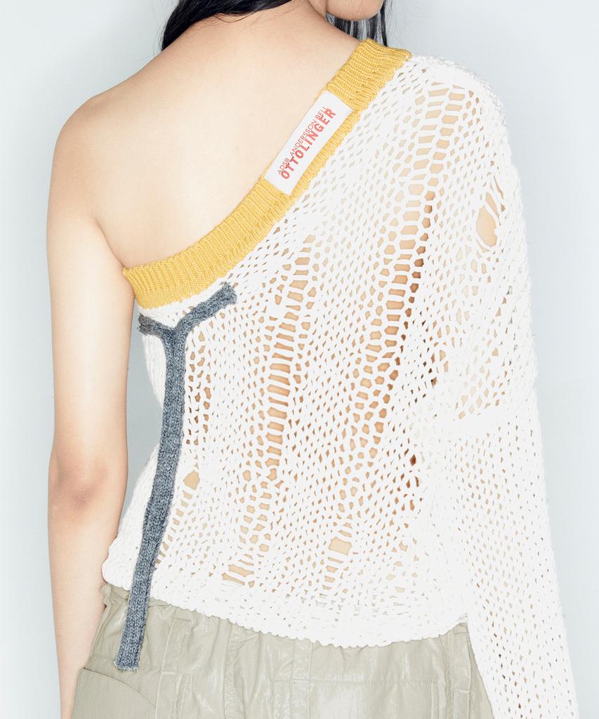 ADSB ANDERSSON BELL Adsb X Ottolinger One Shoulder Knit Atb1214W(Ivory)