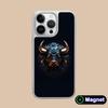 Bull Head Phone Case for iPhone 17 16 15 14 13 12 11 Air Pro Max Plus Electroplated Silver Magsafe Cover