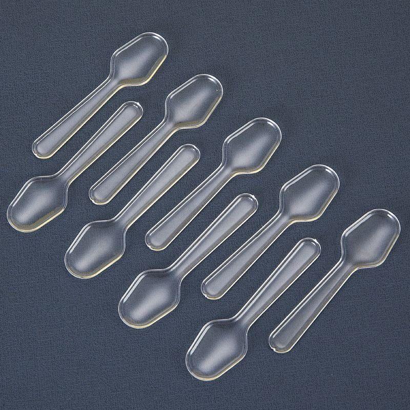 ZISIZ Individually Wrapped Disposable Plastic Spoons