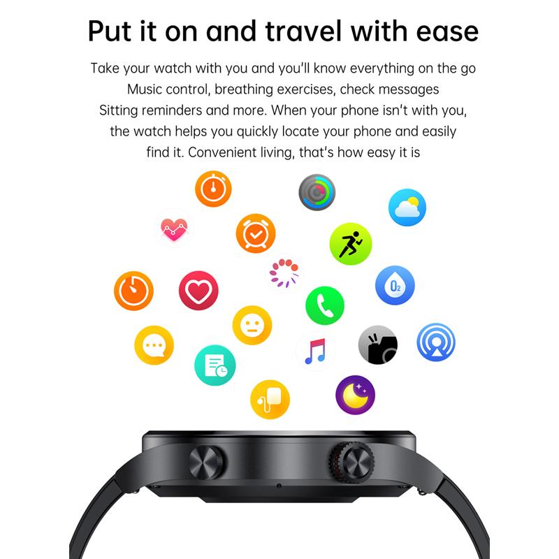 LIGE New Bluetooth Calling Smartwatch for Men, Full Touchscreen, Sports Fitness Watch, Bluetooth Is Suitable for Android iOS Smartwatch
