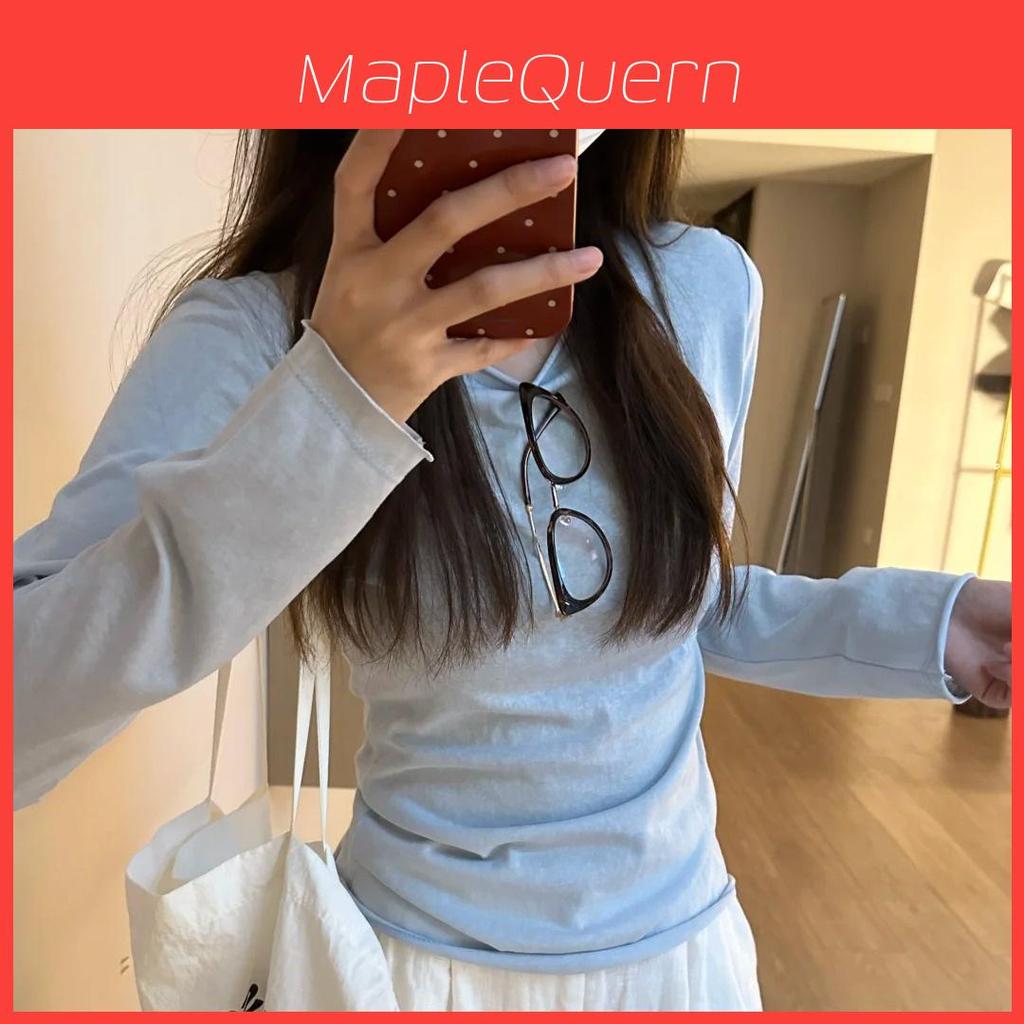 Casual Spring Womens Cotton Long Sleeve T Shirt With Sun Protection For Office Wear