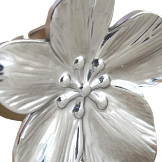 Bloem Open Ring Verstelbaar Gepolijst Metaal Effen Kleur Glad Overdreven Stijl Bloemblaadje Dame Prom Party Vinger Ring Verjaardag Vakantie Cadeau Sieraden
