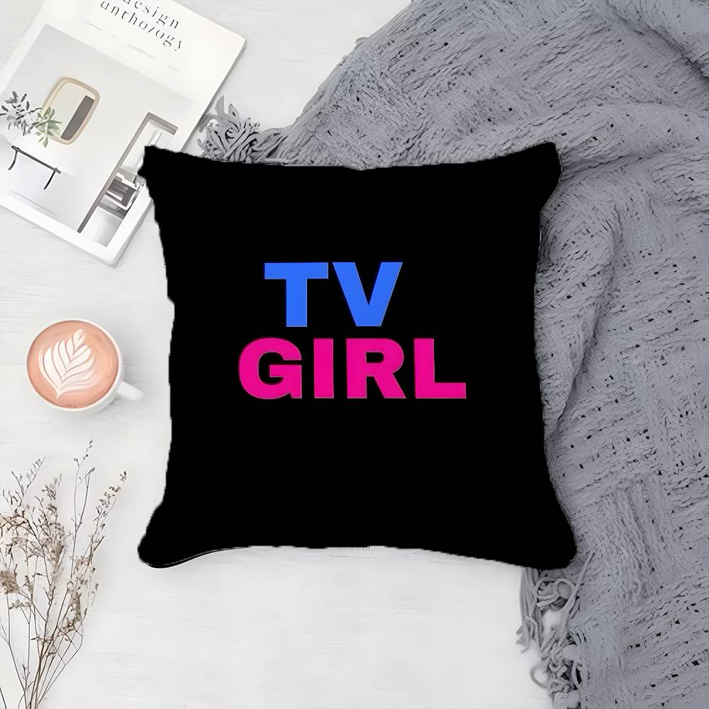Hot T-TV Girl-MT Who Really Cares Pillow Case Printing Pillowcase Living Room Sofa Cushion Cover Bedroom Room Decor