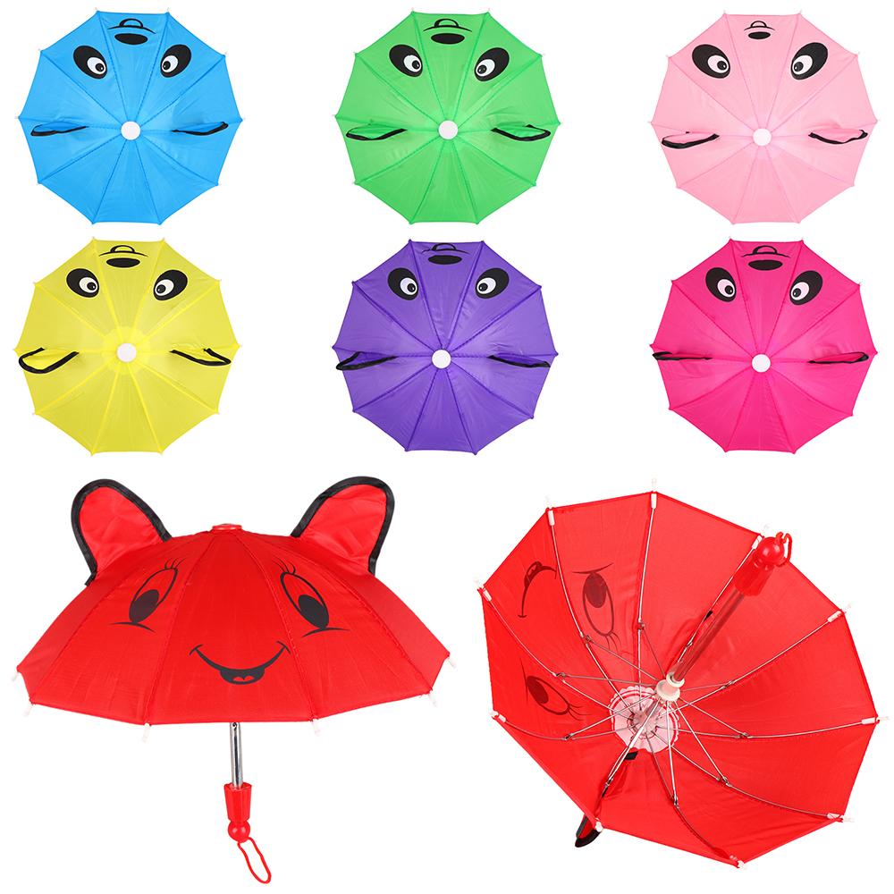 Fashion Dolls Kids Gift Umbrella Sunshade Doll Accessories Animal Patterns Umbrellas