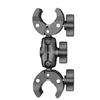 Suitable For GoPro Sports Camera Cycling Selfie Stick Holder Double Headed Strong Clamp Staring And Shooting Crab Clamp