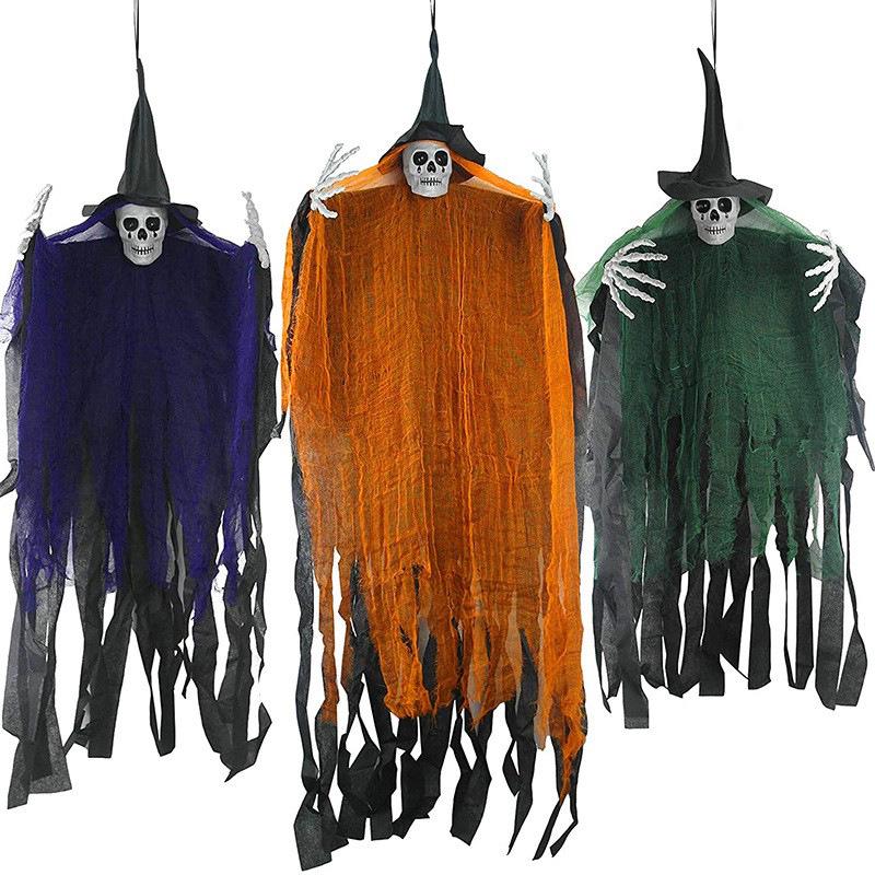 Halloween Hängende Skelett Geist Gaze Ornament für Außendekoration