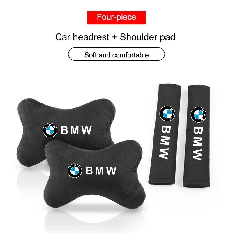 Hot 2025 Car Headrest Neck Pillow Seat Belt Shoulder Pad Fit For BMW E36 E46 E53 E90 E60 E61 E93 E87 X1 X3 X5 X7 F30 F20 M F10 E