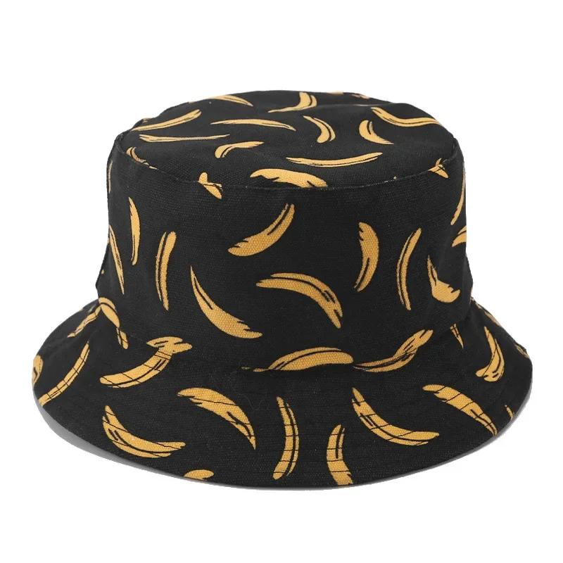 1 Pcs Men And Women Fresh Fruit Fisherman Hat Banana Tropical Fruit Cotton Fisherman Hat Gorros Beach Travel Hat