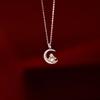 Cute Dragon Picking Star Beautiful Praying Clavicle Chain Birthday Gift