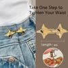 Adjustable Waist Buckle Fixed Pants Pins Fashionable Jeans Buttons  Scarf Fastening