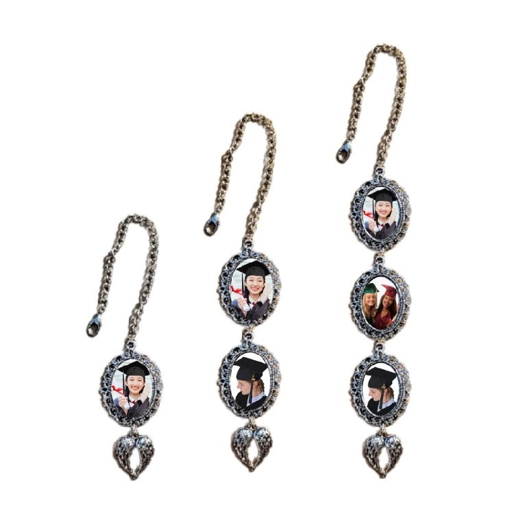 Graduation Alloy Photo Frame Charm Hat Brim Tassels Charm for Students and Teachers Unique Grad Season Gift Ornament
